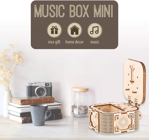 3D Wooden Puzzle, Mini Music Box